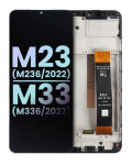 Samsung Galaxy M33 M336 Ekran Dokunmatik Siyah Çıtalı %100 Orijinal
