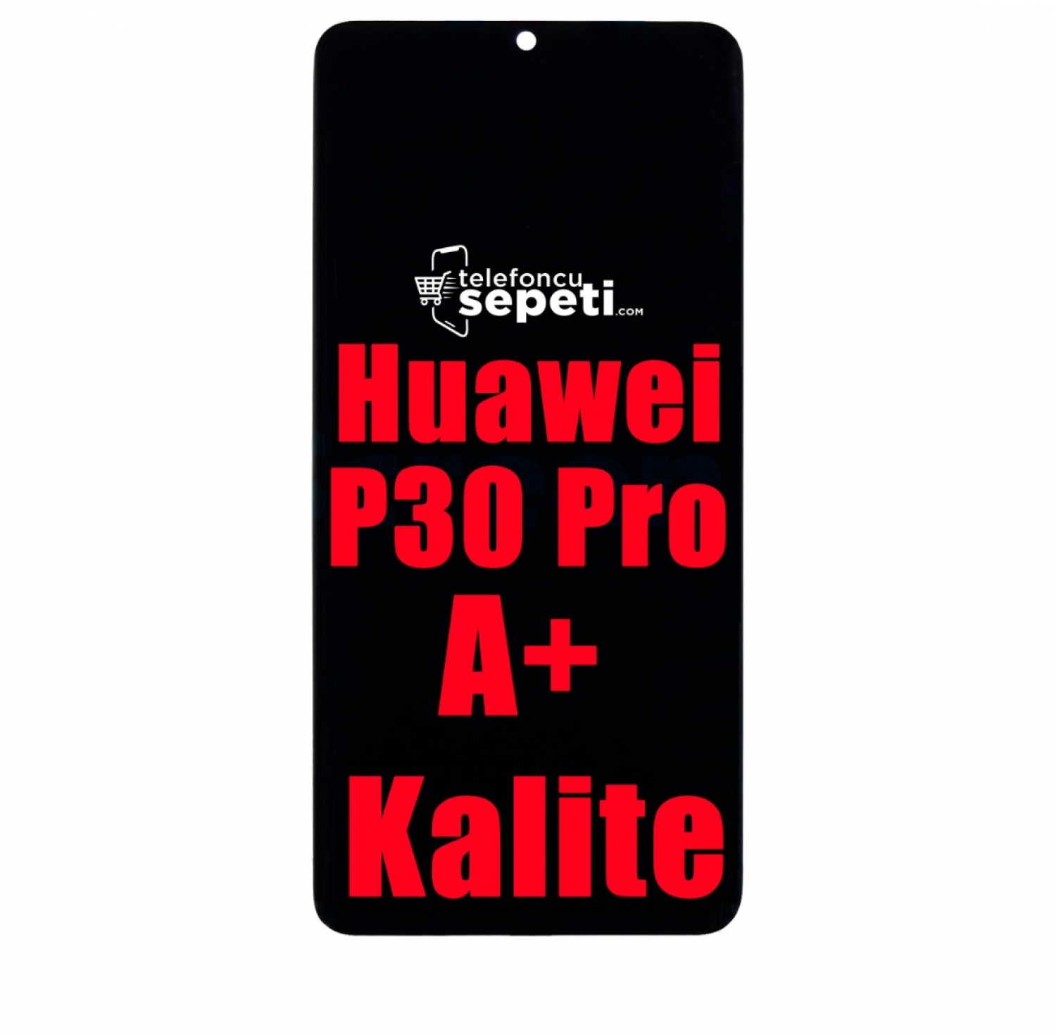 Huawei P30 Pro Ekran Dokunmatik Siyah Çıtasız A Plus Kalite