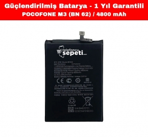 Xiaomi Pocophone M3 Batarya BN62 4800 Mah "Yüksek Kapasiteli"