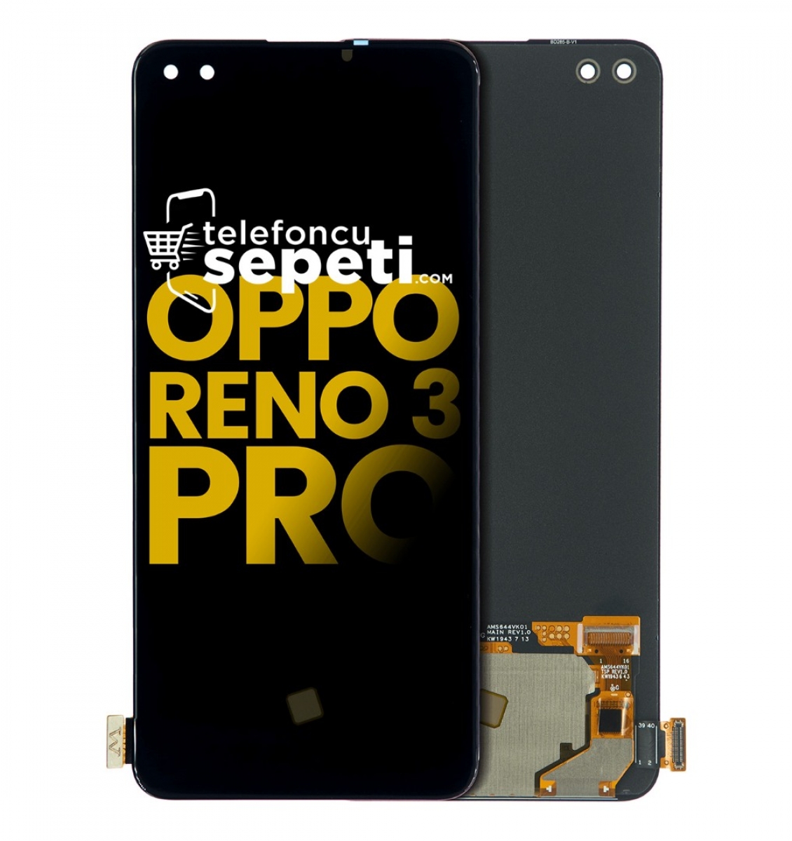 Oppo Reno 3 Pro Ekran Dokunmatik Siyah Çıtasız %100 Orijinal Oppo Reno 3 Pro Ekran Dokunmatik Siyah Çıtasız %100 Orijinal