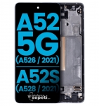 Samsung Galaxy A52s A528 Ekran Dokunmatik Siyah Çıtalı Oled