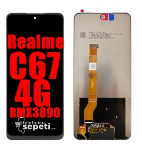 Realme C67 4G Ekran Dokunmatik Siyah Çıtasız %100 Orijinal