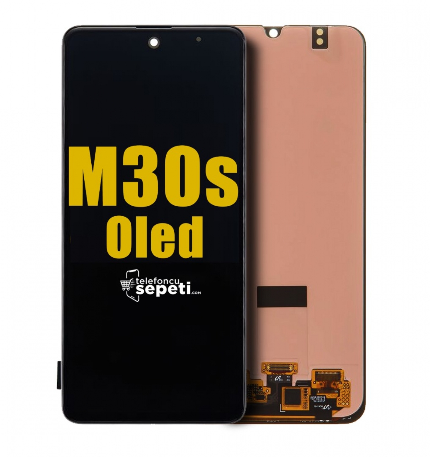 Samsung Galaxy M30s M307 Ekran Dokunmatik Siyah Çıtasız %100 Oled