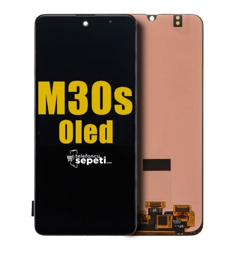 Samsung Galaxy M30s M307 Ekran Dokunmatik Siyah Çıtasız %100 Oled