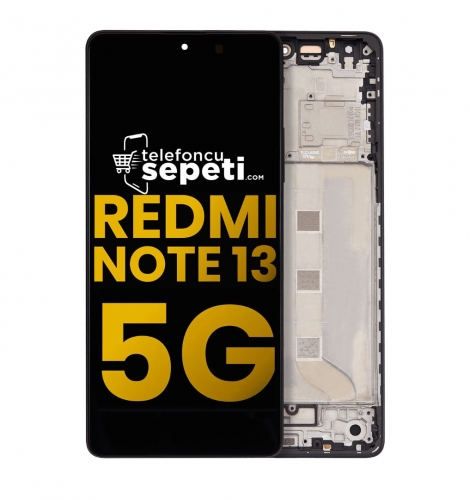 Xiaomi Redmi Note 13 5G Ekran Dokunmatik Siyah Çıtalı %100 Orijinal