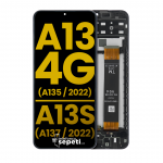 Samsung Galaxy A13s a137 Ekran Dokunmatik Siyah Çıtalı %100 Orijinal