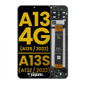 Samsung Galaxy A13s a137 Ekran Dokunmatik Siyah Çıtalı %100 Orijinal