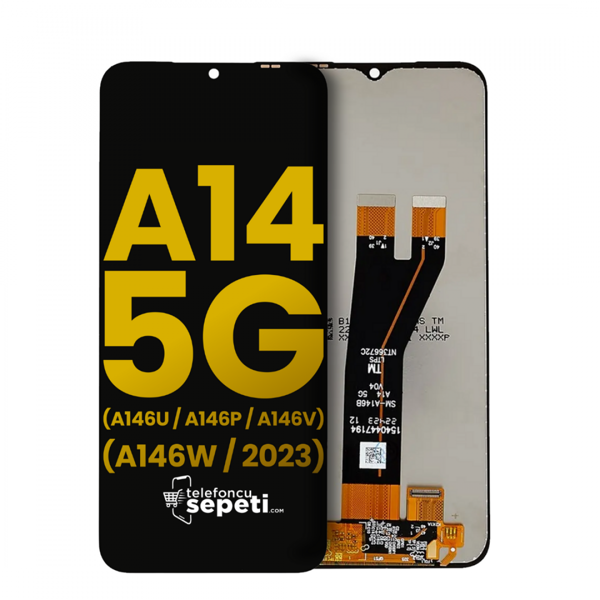 Samsung Galaxy A14 5g A146 Ekran Dokunmatik Siyah Çıtasız %100 Orijinal