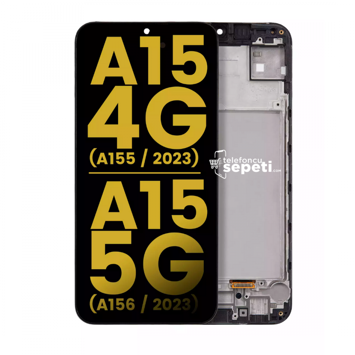 Samsung Galaxy A15 5g A156 Ekran Dokunmatik Siyah Çıtalı OLED