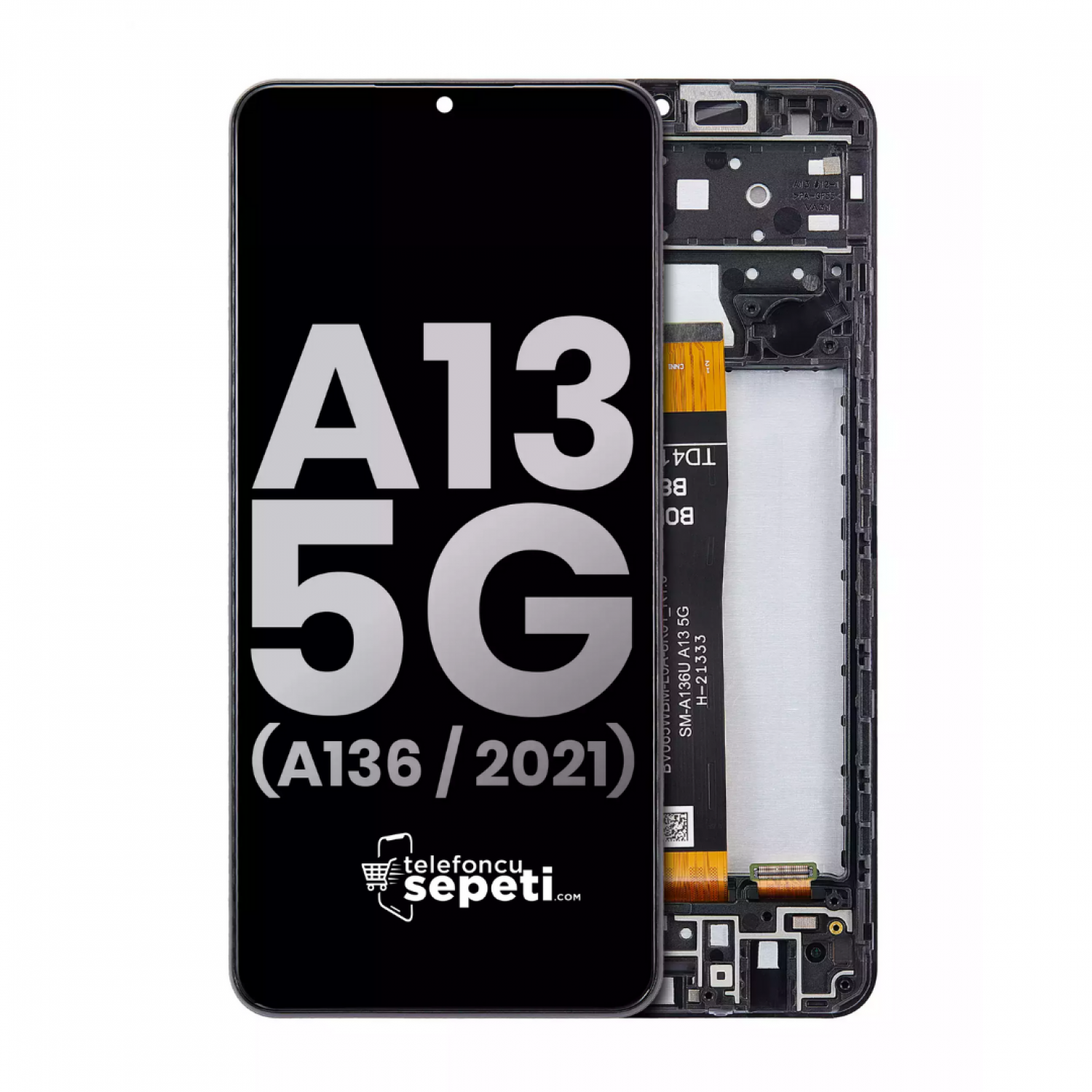 Samsung Galaxy A13 5g a136 Ekran Dokunmatik Siyah Çıtalı %100 Orijinal