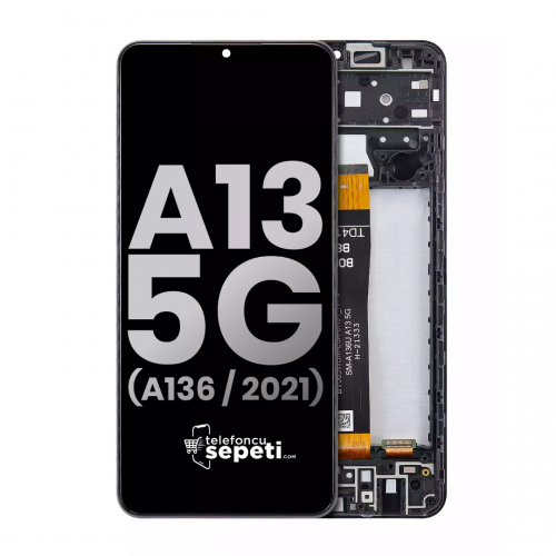Samsung Galaxy A13 5g a136 Ekran Dokunmatik Siyah Çıtalı %100 Orijinal