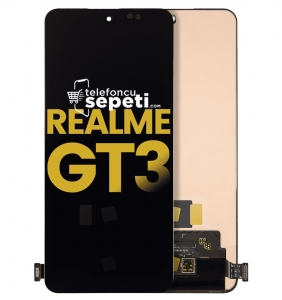 Realme Gt3 Ekran Dokunmatik Siyah Çıtasız %100 Orijinal