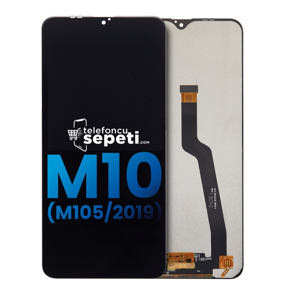 Samsung Galaxy M10 M105 Ekran Dokunmatik Siyah Çıtasız Orjinal Servis