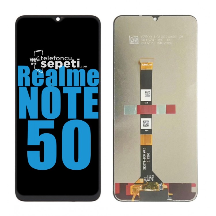 Realme Note 50 Ekran Dokunmatik Siyah Çıtasız %100 Orijinal