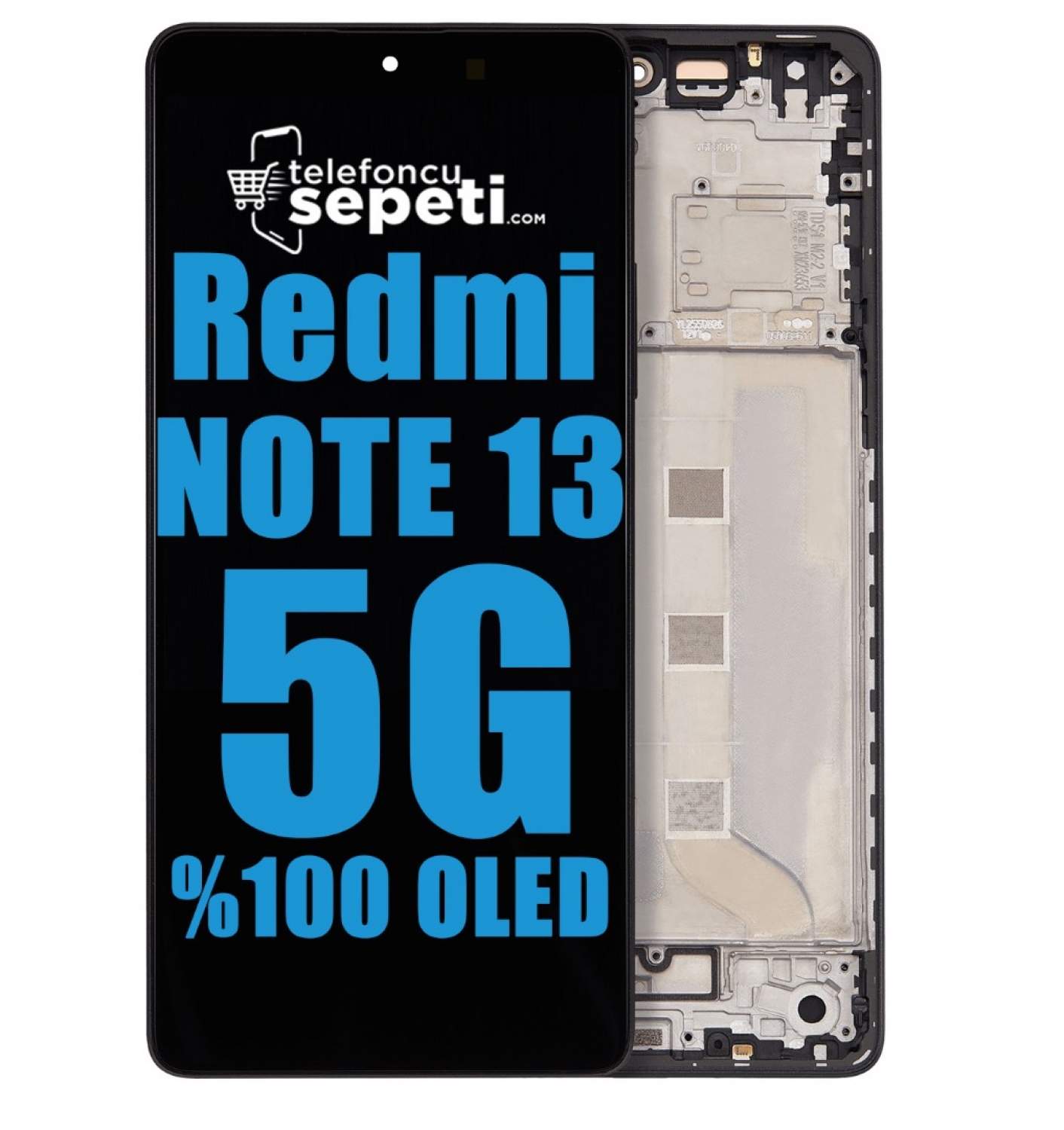 Xiaomi Redmi Note 13 5G Ekran Dokunmatik Siyah Çıtalı %100 Oled