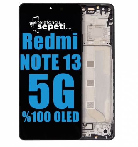 Xiaomi Redmi Note 13 5G Ekran Dokunmatik Siyah Çıtalı %100 Oled