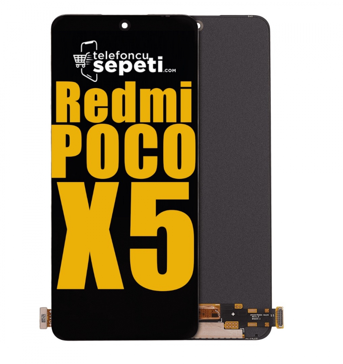 Poco x5 Ekran Dokunmatik Siyah Çıtasız %100 Orijinal