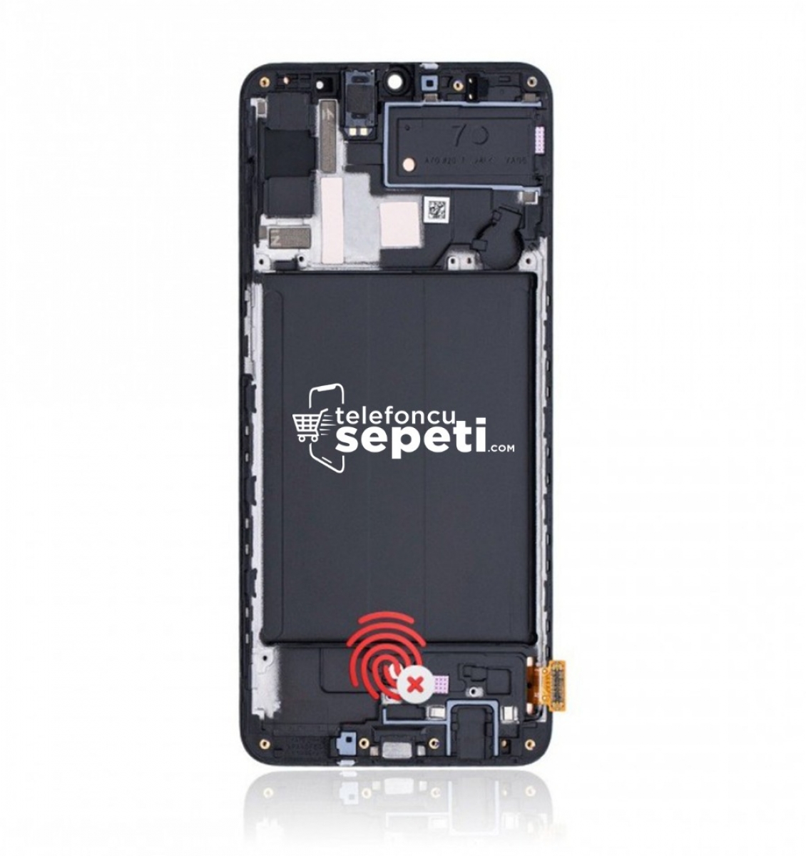 Samsung Galaxy A70 A705 Ekran Dokunmatik Siyah Çıtalı A Plus Kalite