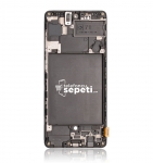 Samsung Galaxy A71 A715 Ekran Dokunmatik Siyah Çıtalı Revize "Tam Boyut"