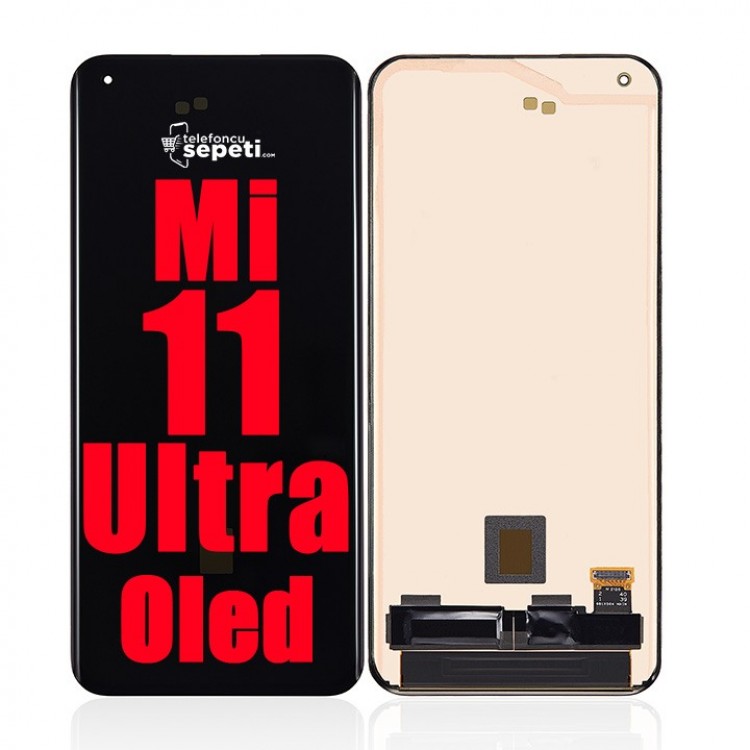 Xiaomi Mi 11 Ultra Ekran Dokunmatik Siyah Çıtasız %100 Oled
