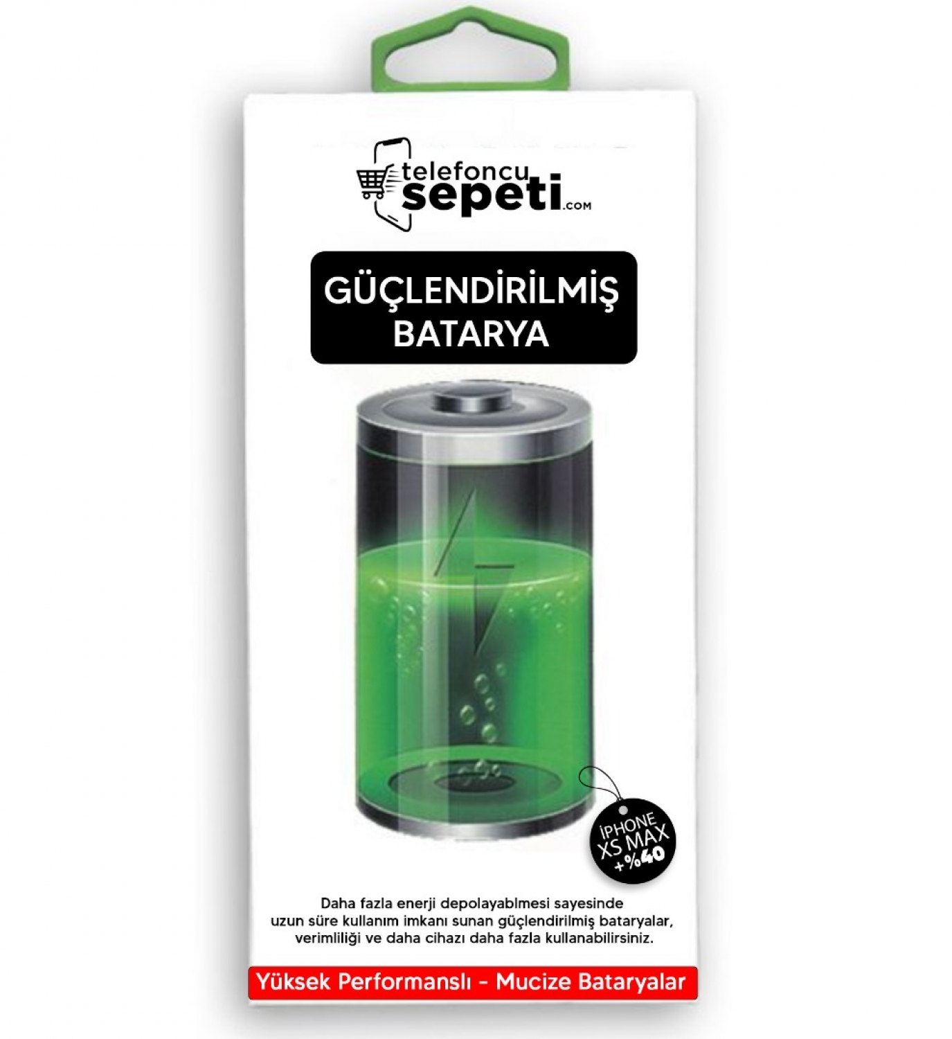 İphone Xs Max Batarya Pil Güçlendirilmiş Garantili