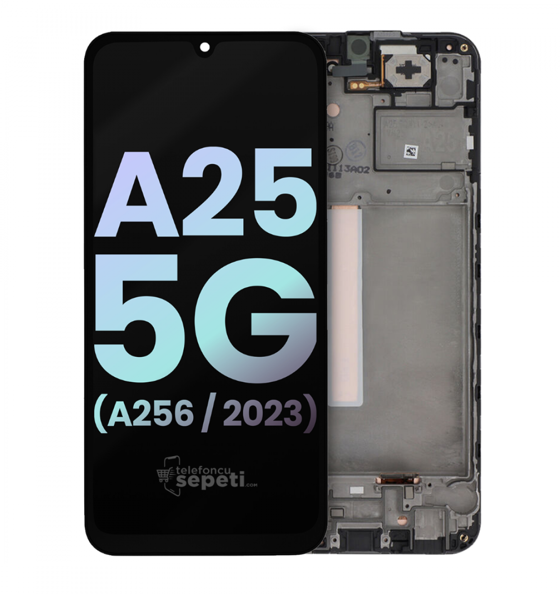 Samsung Galaxy A25 A256 Ekran Dokunmatik Siyah Çıtalı %100 Orijinal