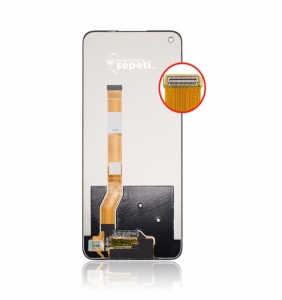 Oppo A96 Ekran Dokunmatik Siyah Çıtasız %100 Orijinal