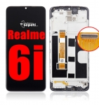 Oppo Realme 6i Ekran Dokunmatik Siyah Çıtalı Orijinal