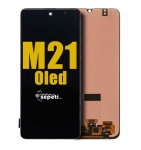 Samsung Galaxy M21 M215 Ekran Dokunmatik Siyah Çıtasız Oled