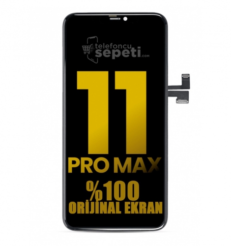 iPhone 11 Pro Max Ekran Dokunmatik Siyah %100 Orijinal Servis Ürün