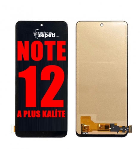 Xiaomi Redmi Note 12 Ekran Dokunmatik Siyah Çıtasız A Plus Kalite