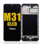 Samsung Galaxy M31 M315 Ekran Dokunmatik Siyah Çıtalı %100 Oled