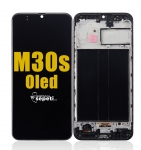Samsung Galaxy M30s M307 Ekran Dokunmatik Siyah Çıtalı %100 Oled