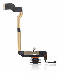 iPhone XS Şarj Soketli Mikrofon Filmi Siyah Orjinal Servis