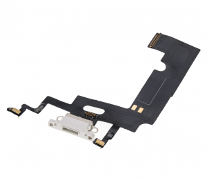 iPhone XR Şarj Soketli Mikrofon Filmi Beyaz Orjinal Servis