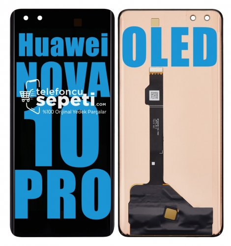 Huawei Nova 10 Pro Ekran Dokunmatik Siyah Çıtasız %100 Oled