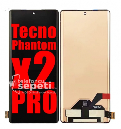 Tecno Phantom x2 Pro Ekran Dokunmatik Siyah Çıtasız %100 Orijinal