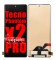 Tecno Phantom x2 Pro Ekran Dokunmatik Siyah Çıtasız %100 Orijinal