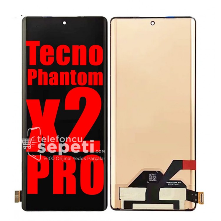 Tecno Phantom x2 Pro Ekran Dokunmatik Siyah Çıtasız %100 Orijinal