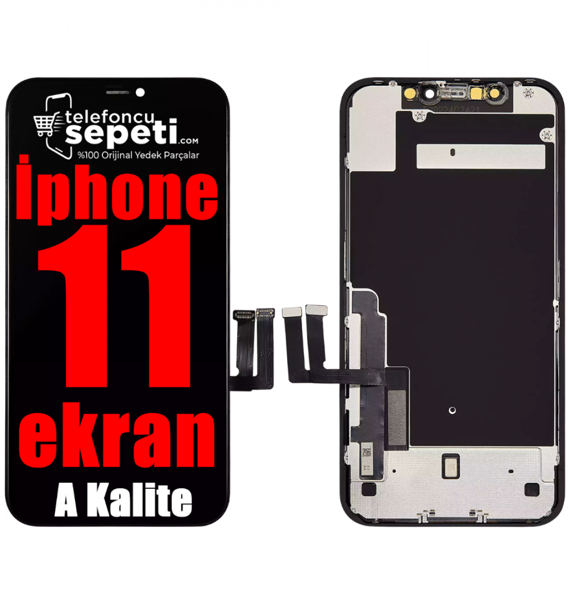 iPhone 11 Ekran Dokunmatik Siyah A Kalite