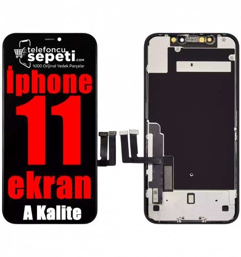 iPhone 11 Ekran Dokunmatik Siyah A Kalite
