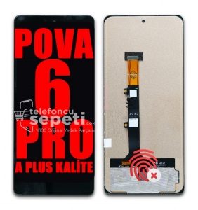 Tecno Pova 6 Pro Ekran Dokunmatik Siyah Çıtasız A Plus Kalite