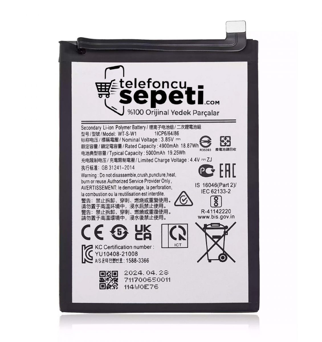 Samsung Galaxy A14 5g A146 Batarya Pil %100 Orijinal