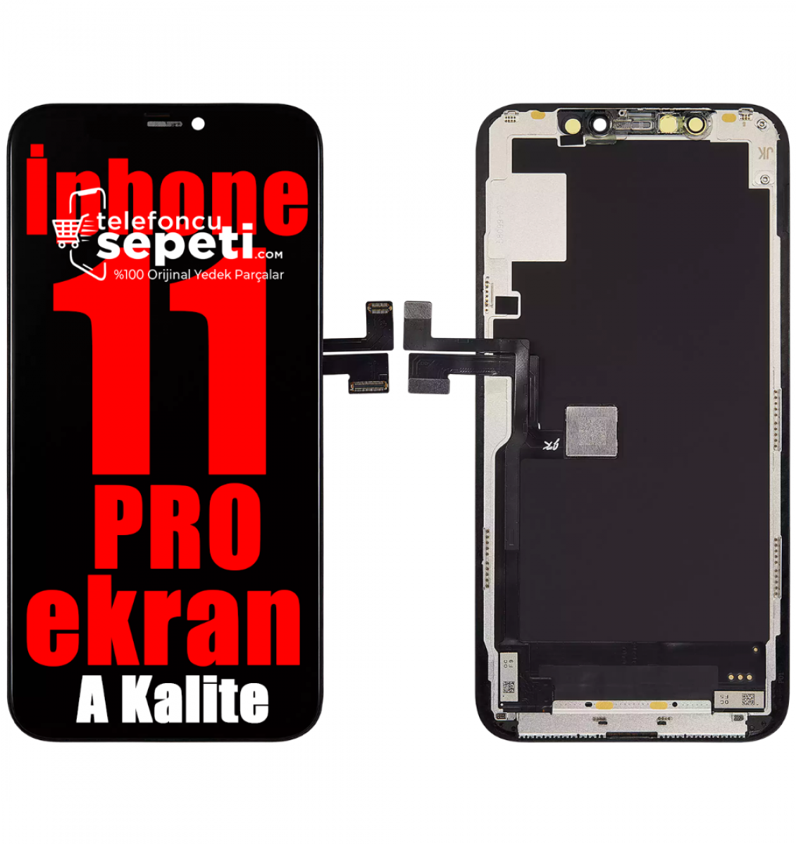 iPhone 11 Pro Ekran Dokunmatik Siyah A Kalite