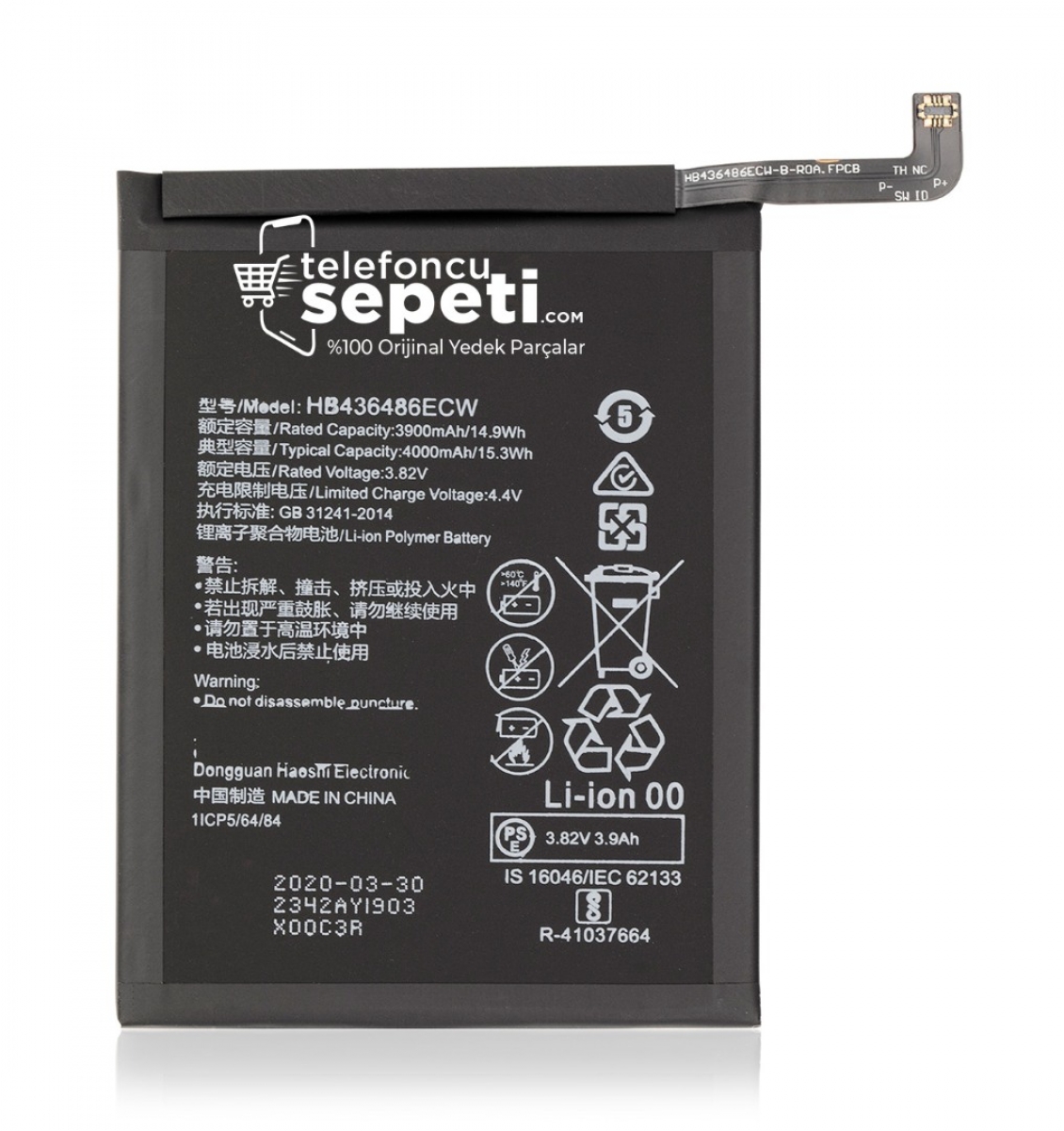 Huawei Mate 10 Pro Batarya Pil Orjinal HB436486ECW