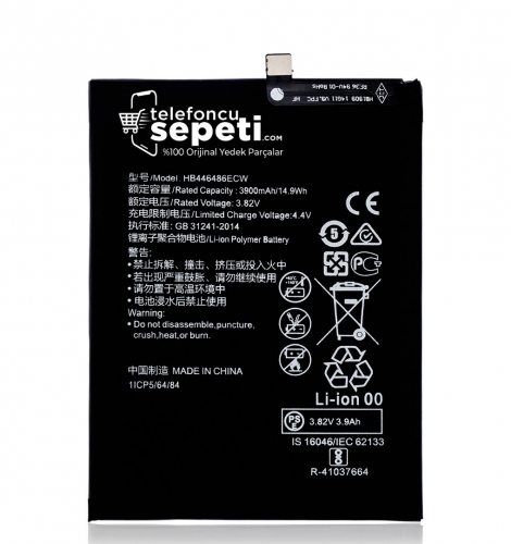 Huawei Y9 Prime 2019 Batarya Pil %100 Orijinal