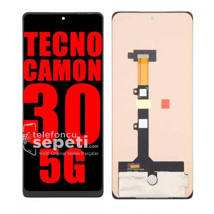 Tecno Camon 30 Ekran Dokunmatik Siyah Çıtasız %100 Orijinal