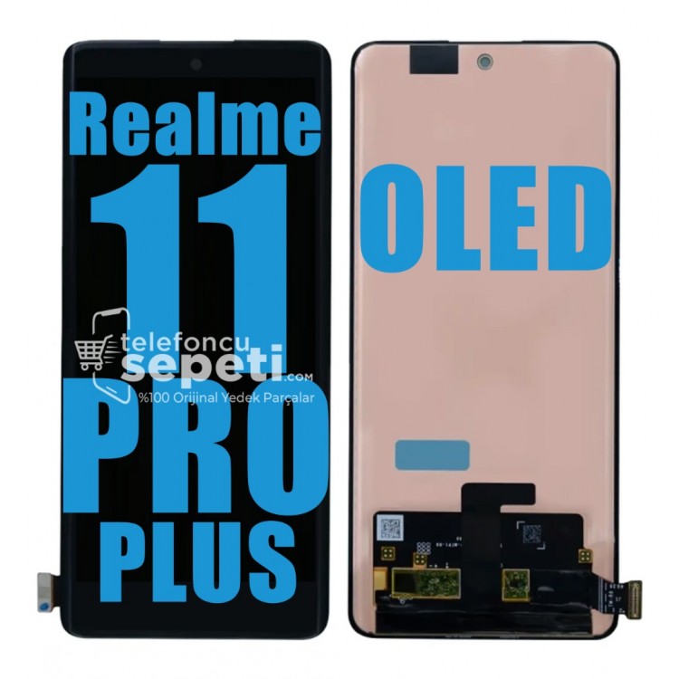 Realme 11 Pro Plus Ekran Dokunmatik Siyah %100 Oled