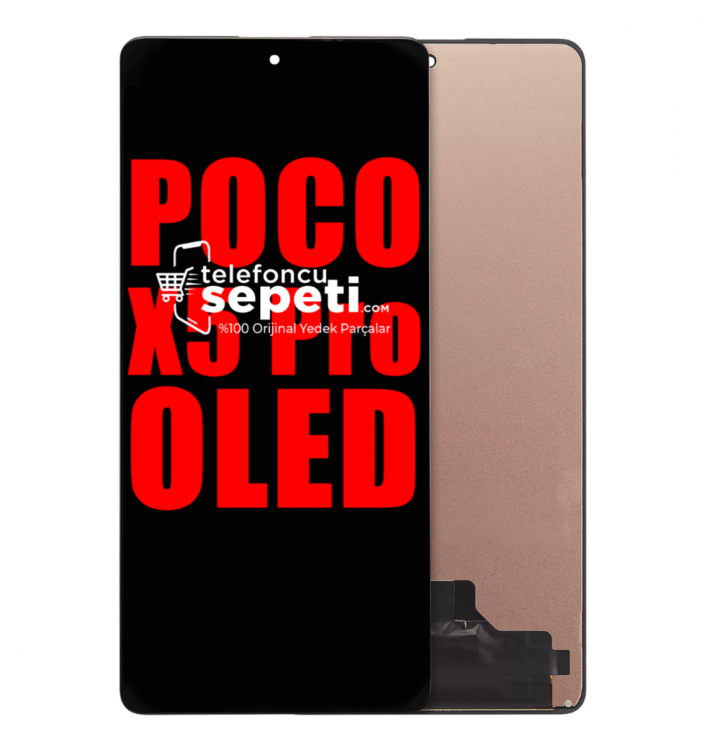 Poco x5 Pro Ekran Dokunmatik Siyah Çıtasız %100 Oled