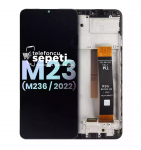 Samsung Galaxy M23 M236 Ekran Siyah Çıtalı %100 Orijinal
